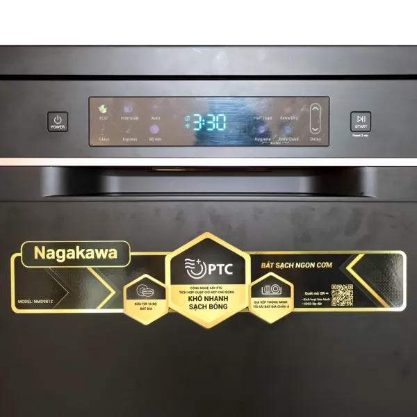 Máy rửa chén độc lập 16 bộ Nagakawa NMD9812