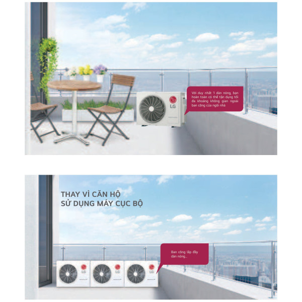 Dàn nóng Multi LG Inverter 2.5 HP Z3UQ24GFD0