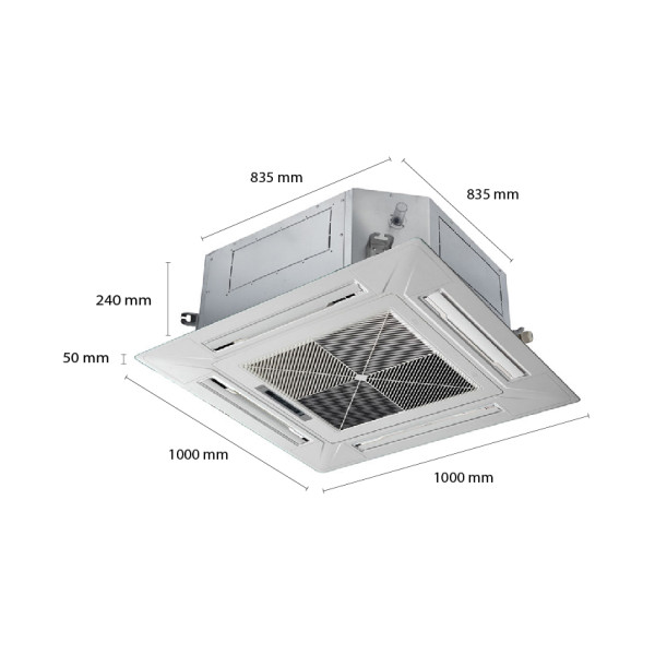 Điều hoà cassette đa hướng thổi Inverter 1 chiều 5HP (CC-48IS35)